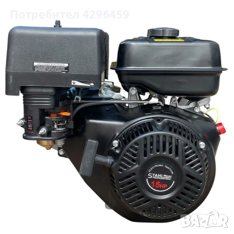 Бензинов Двигател за мотофреза 15 к.с., 4-тактов, 420 куб.см, снимка 2 - Градинска техника - 52224207