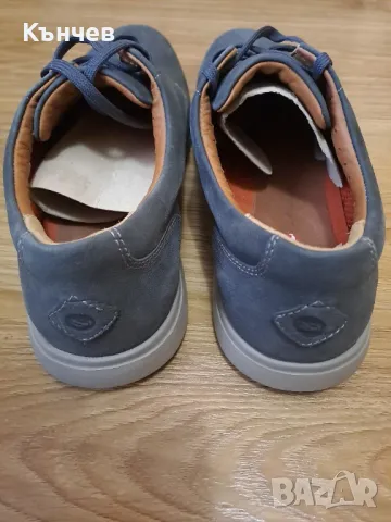 Clarks мъжки обувки от набук, тъмносиви, размер 45 - НОВИ, снимка 3 - Спортно елегантни обувки - 49766575