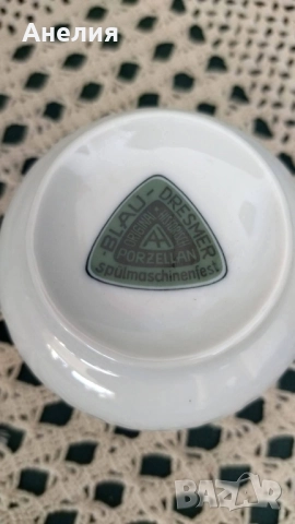 Чудесни ! Dresmer Blue- исторически порцелан. , снимка 9 - Чаши - 51952942