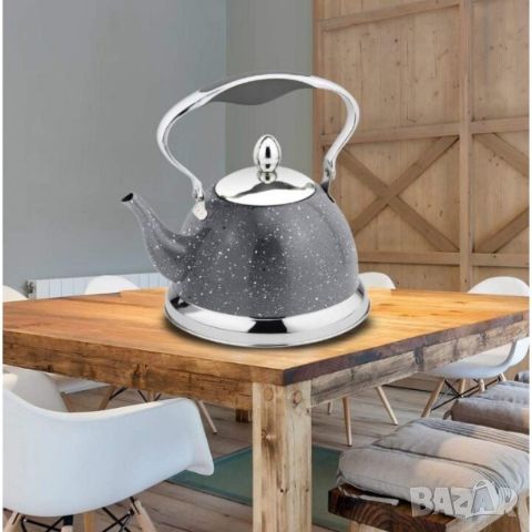 Висококачествен чайник с фина цедка, 1L, снимка 3 - Аксесоари за кухня - 45773525