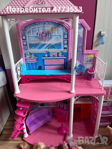 Къща на Барби Barbie кола и кукли, снимка 4 - Кукли - 53931553