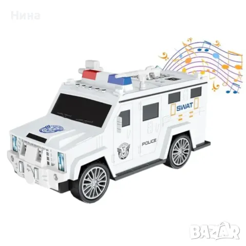 Електронна касичка Полицейски джип - 2 в 1, снимка 5 - Коли, камиони, мотори, писти - 49980802