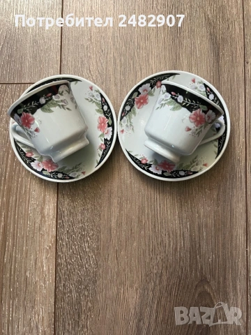 Комплект чашки за кафе - 2 броя, снимка 3 - Чаши - 53800535