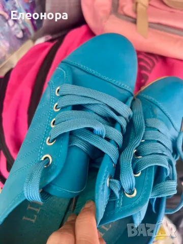 обувани само 1 път тюркоазени кецове, снимка 2 - Кецове - 49862106