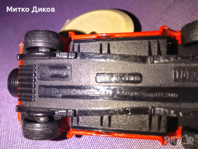 Bburago маркова метална количка Wranglerвинтидж 1:43, снимка 8 - Колекции - 48309434