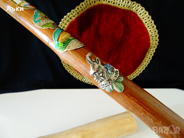 Тиролски туристически бастун 9 значки,Елен,Дива Коза. , снимка 6 - Антикварни и старинни предмети - 53772709