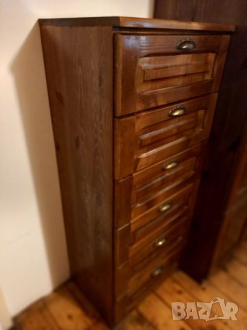 Чудесен поръчков дървен шкаф със 6 чекмеджета, снимка 2 - Шкафове - 46470795