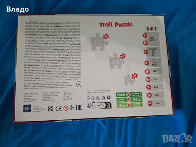 Пъзел Trefl - Animal Planet, Един екзотичен свят, 200 части, снимка 2 - Игри и пъзели - 53270248