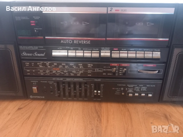 Hitachi TRK - w550e, снимка 3 - Радиокасетофони, транзистори - 52028385