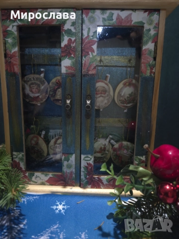 Ръчно изработени коледни къщички с късмети – декорация, която носи вълшебство, снимка 8 - Декорация за дома - 52312596