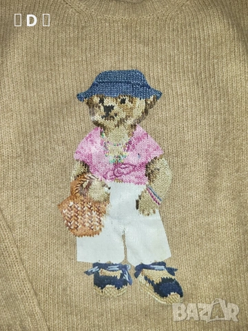 Ralph Lauren Bear пуловер L, снимка 3 - Блузи с дълъг ръкав и пуловери - 53508094