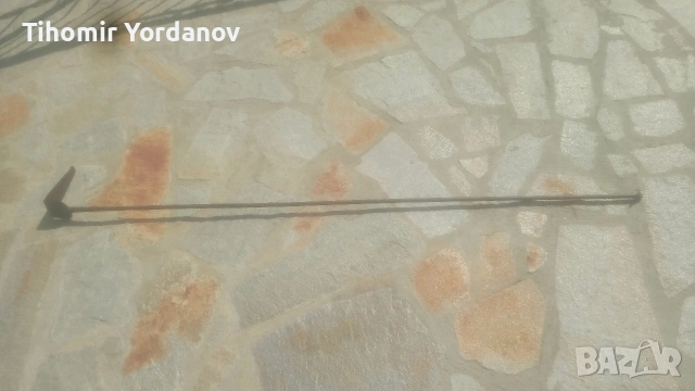 Ръжен за пещ, ковано желязо., снимка 15 - Антикварни и старинни предмети - 53898854