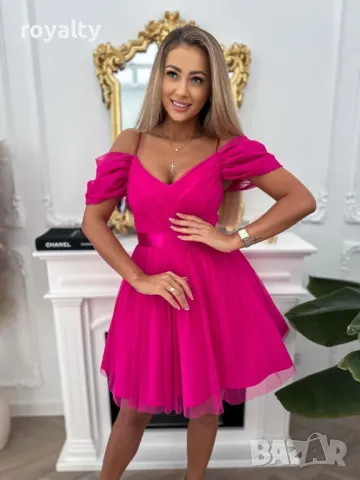 Официална рокля с тюл, снимка 2 - Рокли - 49844492