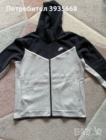 Nike Tech Freece Черно/Сив