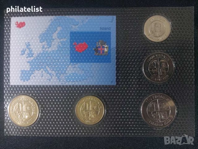 Исландия 1999 - 2008 - Комплектен сет от 5 монети, снимка 3 - Нумизматика и бонистика - 45120159