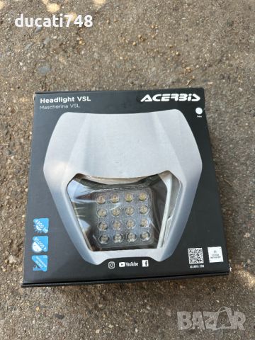 Ендуро Led фар Acerbis VSL 48W, снимка 1 - Части - 46779380