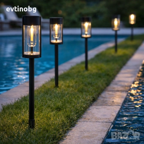 Градинската соларна лампа XF-2902 - стилно и практично решение за осветление на двор, алеи и тераси, снимка 5 - Соларни лампи - 53801889