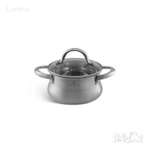 Комплект EDENBERG от 12части - неръждаема стомана с многослойно дъно за бързо и равномерно готвене, снимка 4 - Съдове за готвене - 53437791