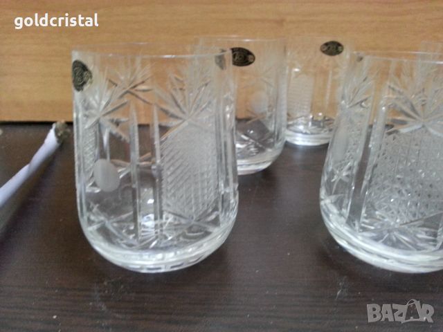 Български кристални чаши СИП, снимка 5 - Антикварни и старинни предмети - 46419290