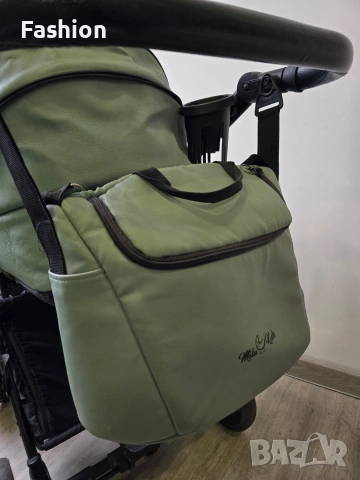 Milu Kids-Бебешка количка 2в1 Atteso Ledo:01 от еко кожа с олекотена алуминиева рамка, снимка 13 - Детски колички - 53426731