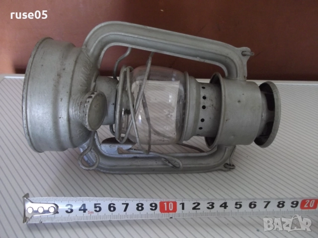 Фенер "FROWO - №50-GDR" газен ветроупорен германски от соца, снимка 2 - Колекции - 51488930