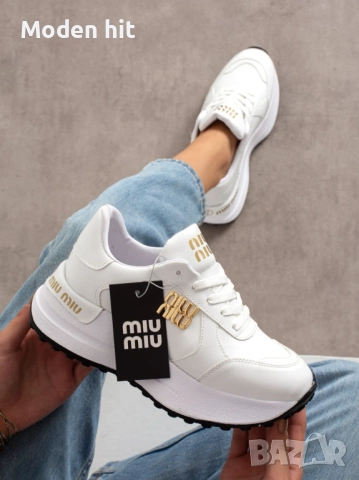 MIU MIU дамски маратонки висок клас реплика, снимка 2 - Маратонки - 52015567