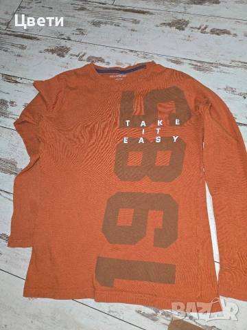 Дънки + три блузи за 10 евро, снимка 2 - Детски панталони и дънки - 53383273