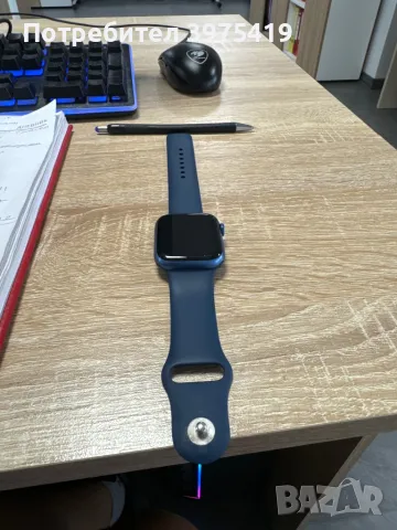 Apple watch 7 45 mm blue, снимка 2 - Смарт гривни - 47048032