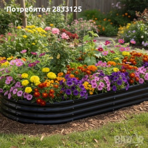 Овална леха за зеленчуци и цветя - модерна форма и здрава конструкция 240 х 120 х 30см, снимка 3 - Саксии и кашпи - 53660811