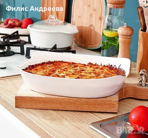 Тава за печене Luminarc Smart Cuisine P4027 34х25x7см,1 бр., бяло, снимка 5 - Съдове за готвене - 49264039