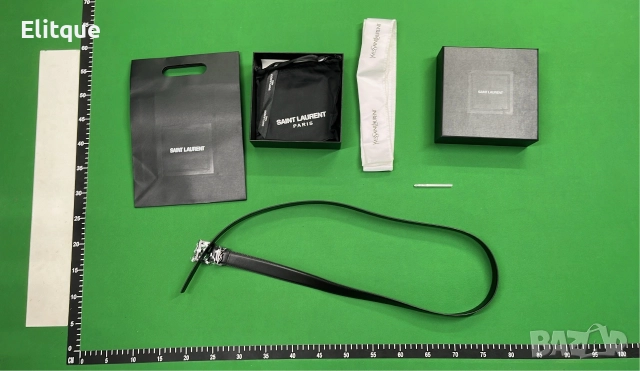 колан от естествена кожа в кутия ysl saint laurent 