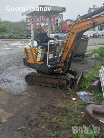 мини багер Ханикс Н15А 18к.с. 1.5т.мотор Мицубиши 95г. готов за работа , снимка 3 - Индустриална техника - 51484889