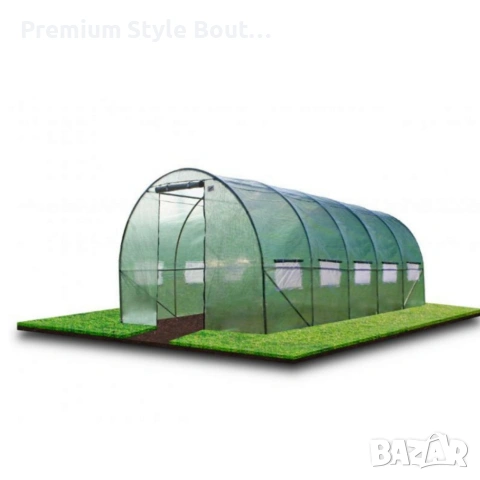 Голяма оранжерия - идеална вентилация и здрава конструкция, снимка 11 - Други стоки за дома - 53620195