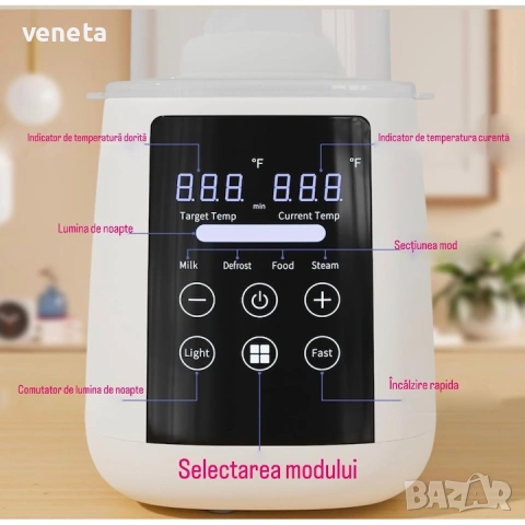 Многофункционален нагревател за бебешки шишета SLAIXIU DQ-NNQ011 , снимка 2 - Стерилизатори - 53249233