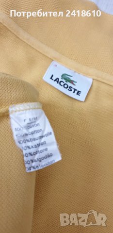 Lacoste Pique Cotton Mens Size 3 - S - ОРИГИНАЛНА Тениска!, снимка 10 - Тениски - 50697627