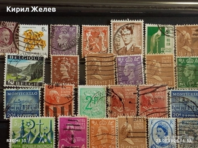 Стари пощенски марки от цял свят смесени АМЕРИКАНСКИ ПРЕЗИДЕНТИ за КОЛЕКЦИЯ 51959, снимка 10 - Филателия - 53201023