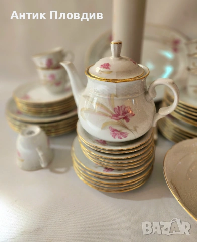 Старинен сервиз за хранене и чай, Thun, Carlsbad, Чехословакия, снимка 9 - Сервизи - 47149333