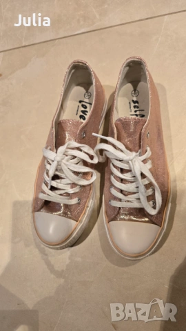 Кецове Self RESERVED – розово-златисти р.41, снимка 3 - Кецове - 54277986