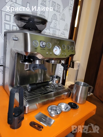 Еспресо машина SAGE Barista Express Кафемашина с кафемелачка, снимка 7 - Кафемашини - 53463189