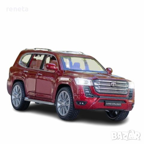 Играчка Кола, TOYOTA Land Cruiser , Метална, Без кутия, Червен, 20x8x8 см., снимка 1 - Коли, камиони, мотори, писти - 45422712