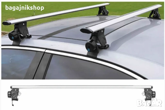 Универсални напречни греди за коли без рейки - 130см, с ключ, снимка 2 - Аксесоари и консумативи - 53052395