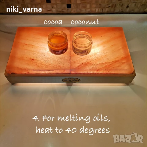 Хималайска солна лампа с димер, снимка 4 - Настолни лампи - 50887002