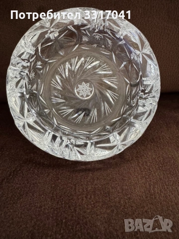 Кристален пепелник, снимка 4 - Декорация за дома - 53811242