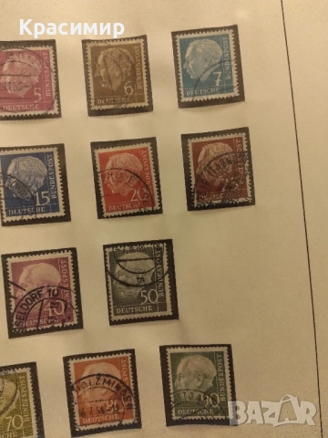 Теодор Хойс 1954 г., снимка 12 - Филателия - 52251249