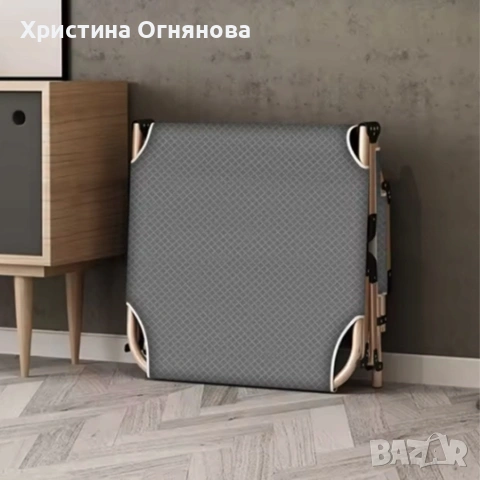 Сгъваемо къмпинг легло с матрак (180 см) – Регулируем градински шезлонг с възглавница, снимка 4 - Градински мебели, декорация  - 53973111
