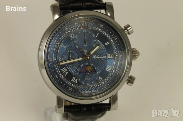 НОВ Мъжки Ръчен Часовник CHENXI CHRONOGRPAH Лунна Фаза, снимка 4 - Мъжки - 52827002