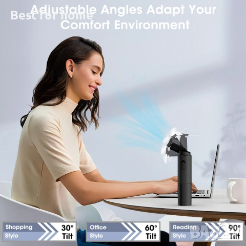 OLV Ръчен мини вентилатор, преносим, ​​акумулаторен,, снимка 4 - Друга електроника - 53204653