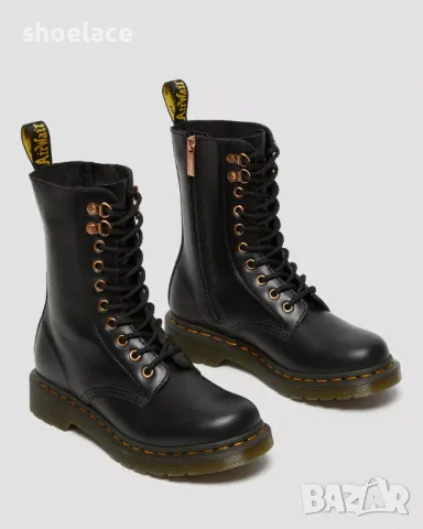 Dr Martens 1490 Rose Gold Hardware Leather High Boots 39, снимка 3 - Дамски боти - 49183074