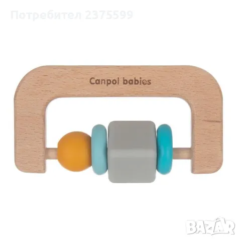 Чесалка дърво-силикон Canpol Babies, снимка 2 - Дрънкалки и чесалки - 48780243