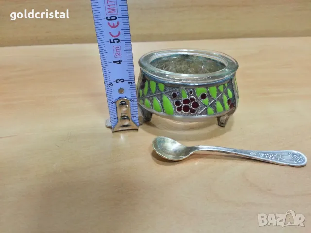 стар руски съд за хайвер , снимка 4 - Антикварни и старинни предмети - 49329276